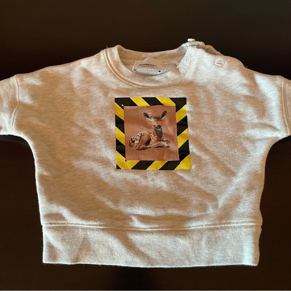 Burberry Elbrook Deer Print Sweatshirt